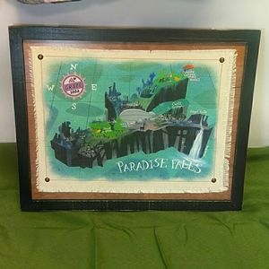 NEW Disney Pixar Up Map Wood Wall Decor